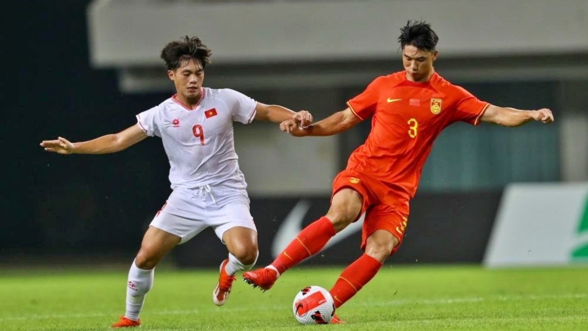 du am u22 viet nam 1-1 u22 trung quoc ngang cao dau roi giai hinh anh 1