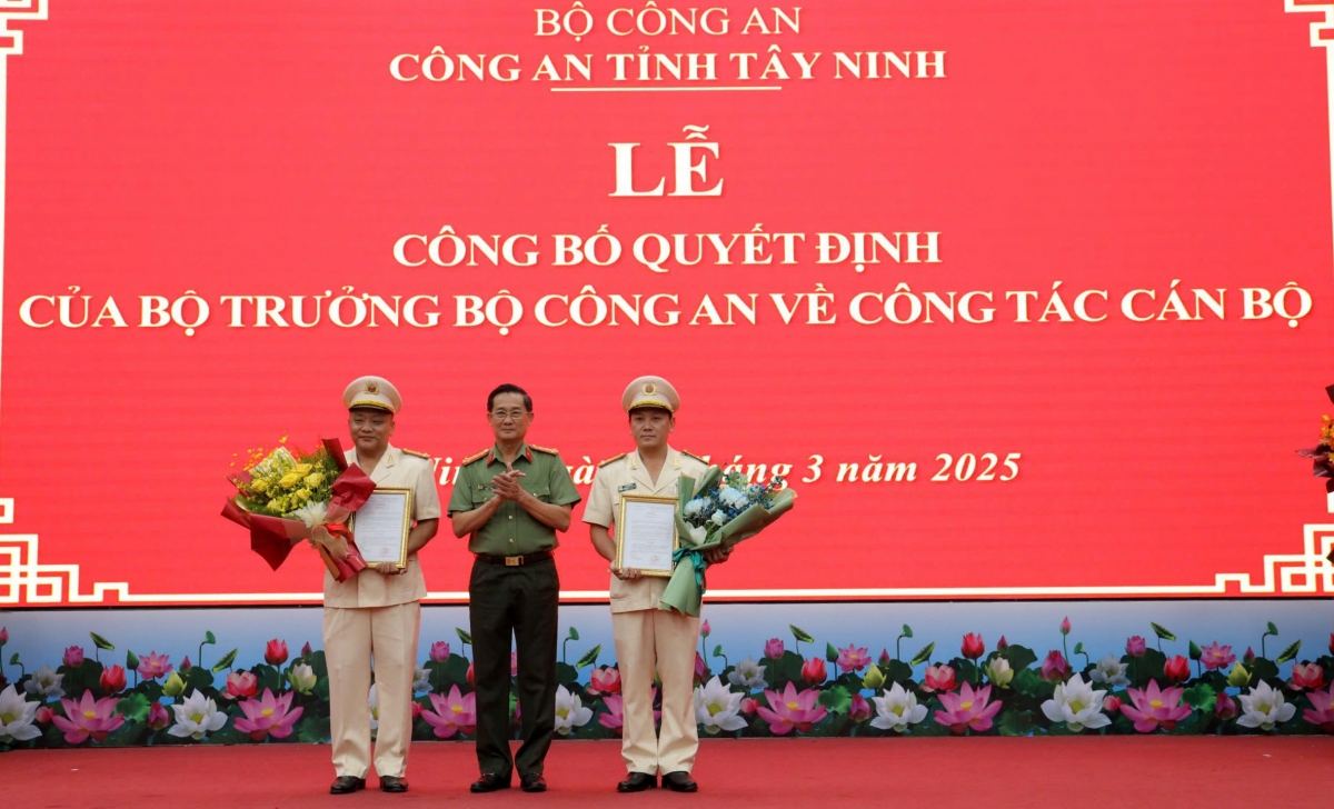 thuong ta le van thuan, thuong ta le trung Ai lam pho giam doc cong an tay ninh hinh anh 1