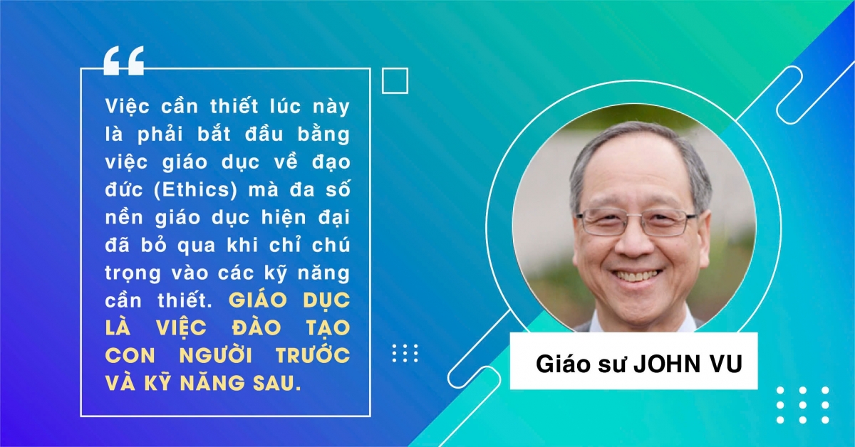 giao su john vu giao duc quyet dinh tuong lai loai nguoi hinh anh 1