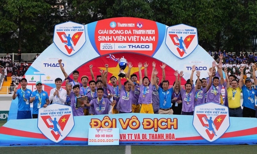 Tân binh Thanh Hóa vô địch Giải bóng đá Thanh Niên sinh viên Việt Nam 2025