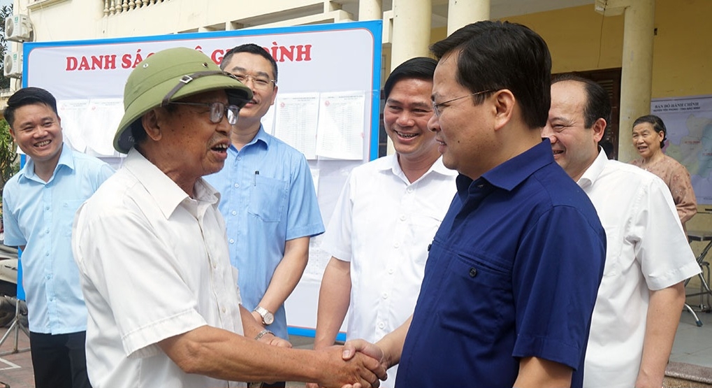 bắc ninh lấy ý kiến nhân dân việc sắp xếp đơn vị hành chính với bắc giang hình ảnh 1 bac ninh lay y kien nhan dan viec sap xep don vi hanh chinh voi bac giang hinh anh 1