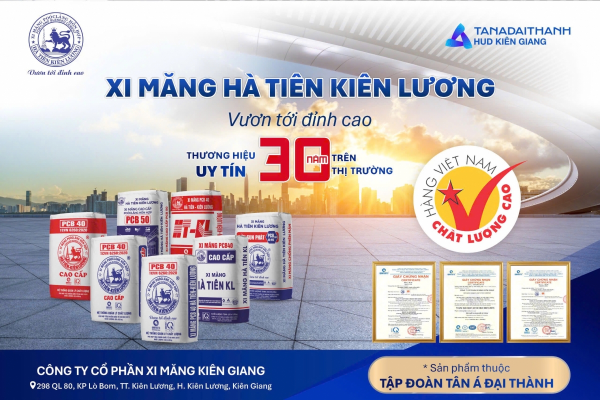 HUD Kiên Giang: Hơn 30 năm vững bước phát triển ngành vật liệu xây dựng và kinh tế địa phương