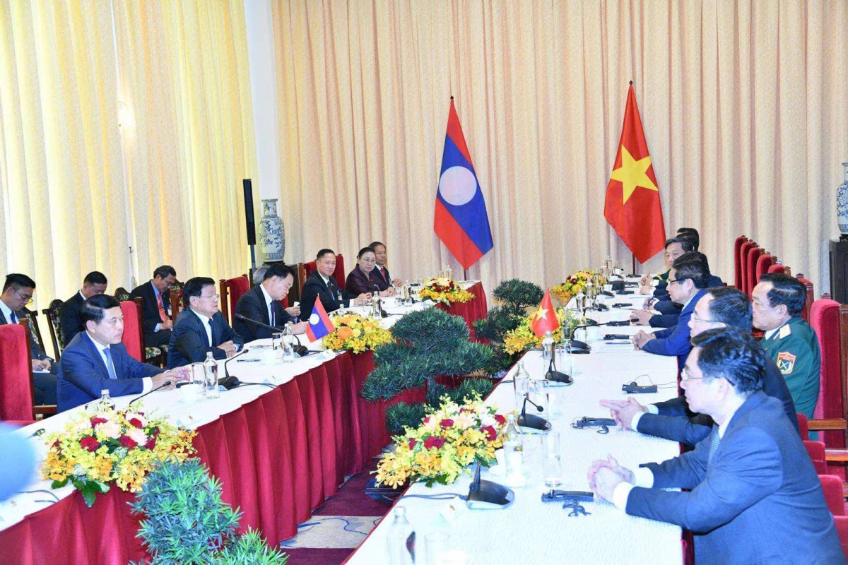 thủ tướng phạm minh chính tiếp tổng bí thư lào thongloun sisoulith hình ảnh 2 thu tuong pham minh chinh tiep tong bi thu lao thongloun sisoulith hinh anh 2