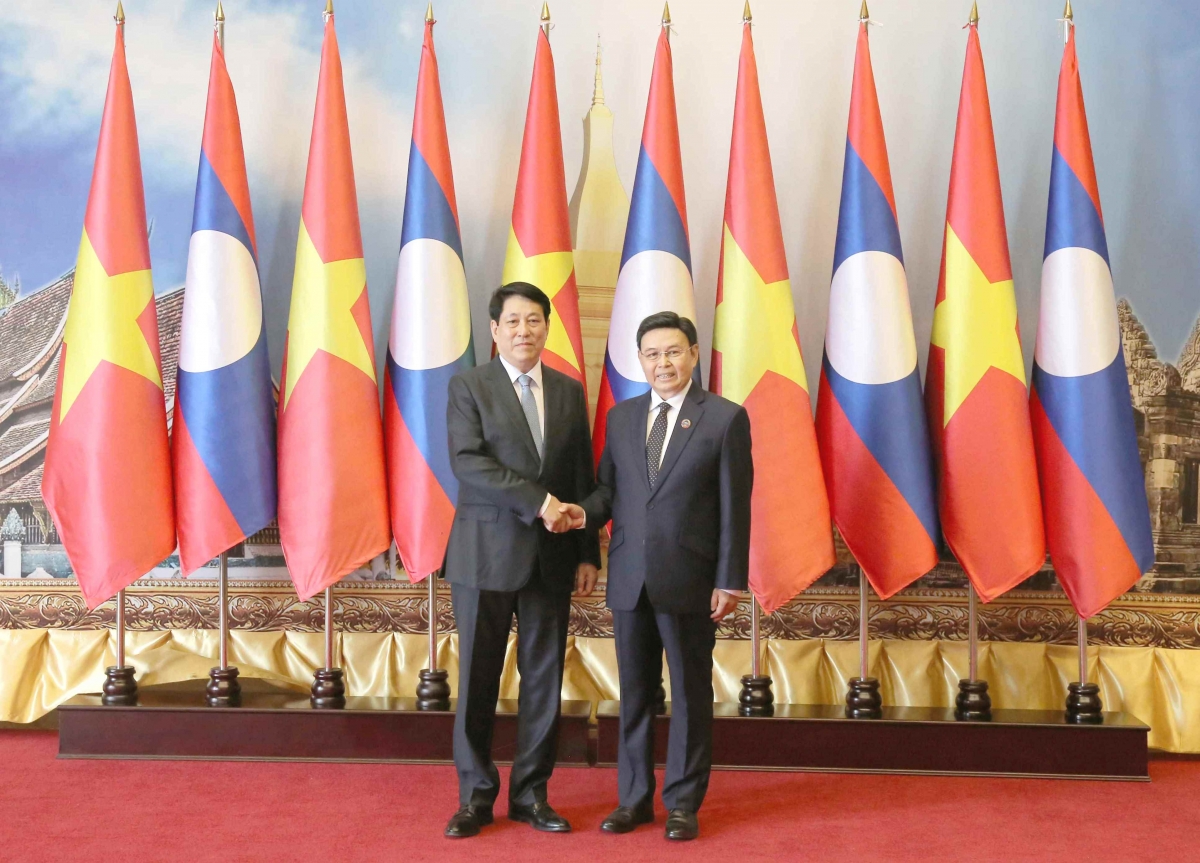 chủ tịch nước lương cường hội kiến chủ tịch quốc hội lào hình ảnh 1 chu tich nuoc luong cuong hoi kien chu tich quoc hoi lao hinh anh 1