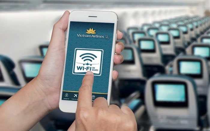Hành khách sắp được dùng dịch vụ internet trên máy bay của Vietnam Airlines