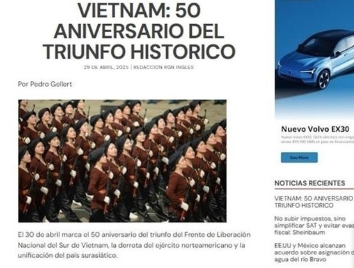 mexican media praise vietnam s victory on april 30, 1975 picture 1 mexican media praise vietnam s victory on april 30, 1975 picture 1