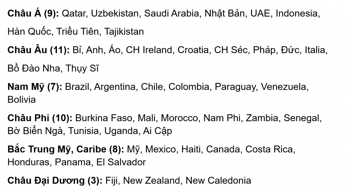danh sach 48 doi du u17 world cup 2025 indonesia dau doi thu hang dau the gioi hinh anh 2