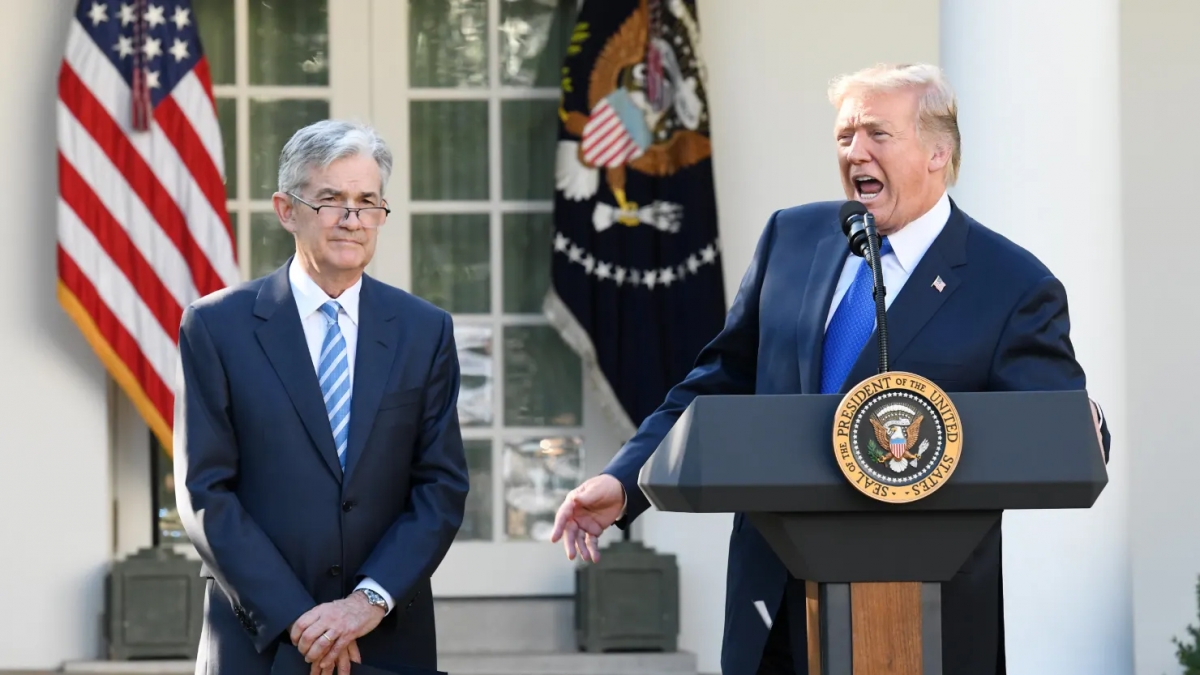 tổng thống mỹ trump không có ý định sa thải chủ tịch fed hình ảnh 1 tong thong my trump khong co y dinh sa thai chu tich fed hinh anh 1