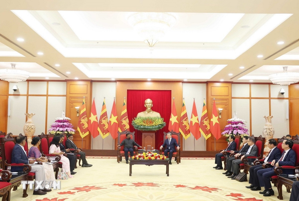 tổng bí thư tô lâm tiếp tổng thống sri lanka anura kumara dissanayaka hình ảnh 2 tong bi thu to lam tiep tong thong sri lanka anura kumara dissanayaka hinh anh 2