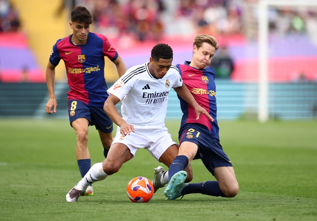 En direct du Barça 4-3 Real Madrid Kylian Mbappé inscrit un triplé image 1 Match en direct du Barça 4-3 Real Madrid Kylian Mbappé marque un triplé photo 1