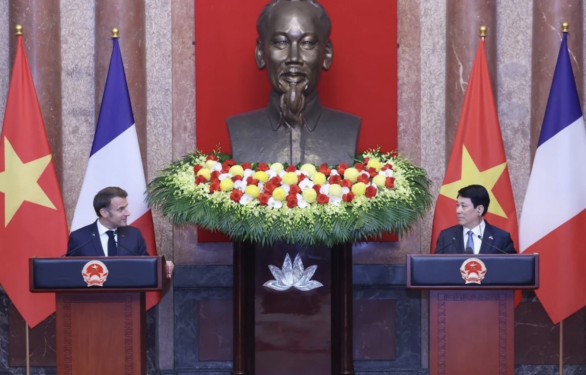 vietnamese, french leaders hold joint press conference following talks picture 1