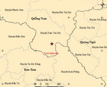 five earthquakes shake quang nam and kon tum picture 1