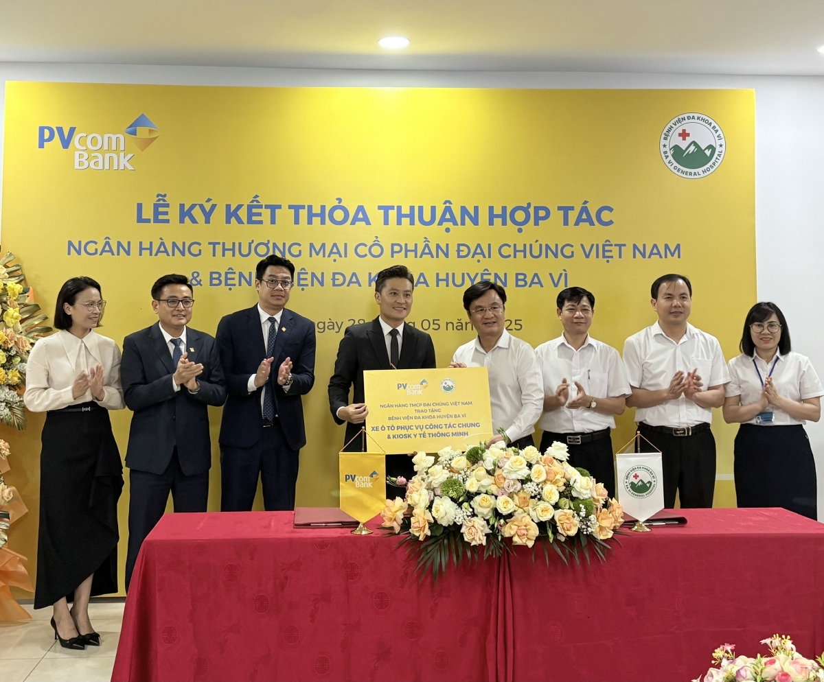 PVcomBank cùng Bệnh viện Đa khoa huyện Ba Vì triển khai các giải pháp tài chính