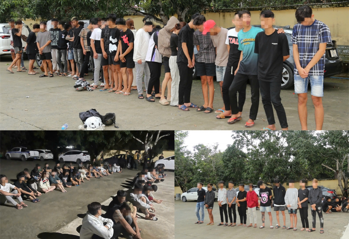 công an ngăn chặn kịp thời vụ đua xe, tạm giữ 47 đối tượng hình ảnh 1 cong an ngan chan kip thoi vu dua xe, tam giu 47 doi tuong hinh anh 1