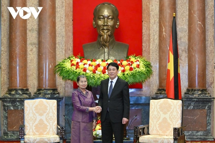 vietnamese president hosts cambodian people s party official picture 1 vietnamese president hosts cambodian people s party official picture 1