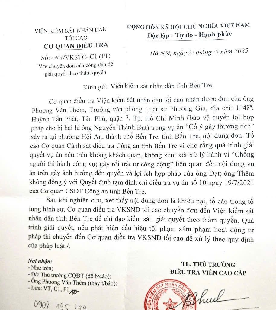 Chỉ đạo giải quyết đơn tố cáo của người dân sau nhiều năm bị đánh thương tích
