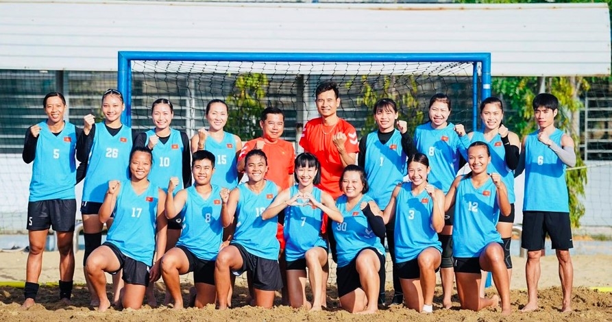 vietnam claims opening win at asian women s beach handball championship picture 1 vietnam claims opening win at asian women s beach handball championship picture 1
