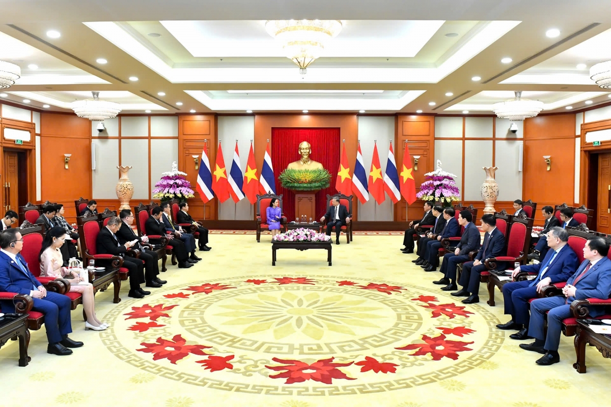 Tổng Bí thư Tô Lâm tiếp Thủ tướng Thái Lan Paetongtarn Shinawatra