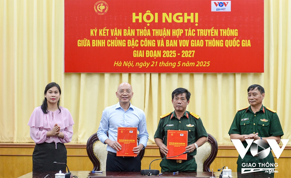 VOV Giao thông Quốc gia ký kết hợp tác truyền thông với Binh chủng Đặc công
