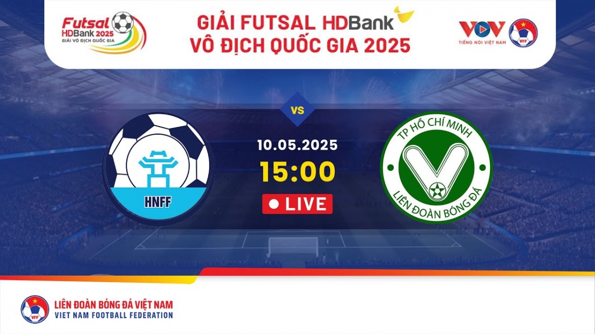 Trực tiếp Hà Nội - Trẻ TP.HCM Giải Futsal HDBank Vô địch Quốc gia 2025