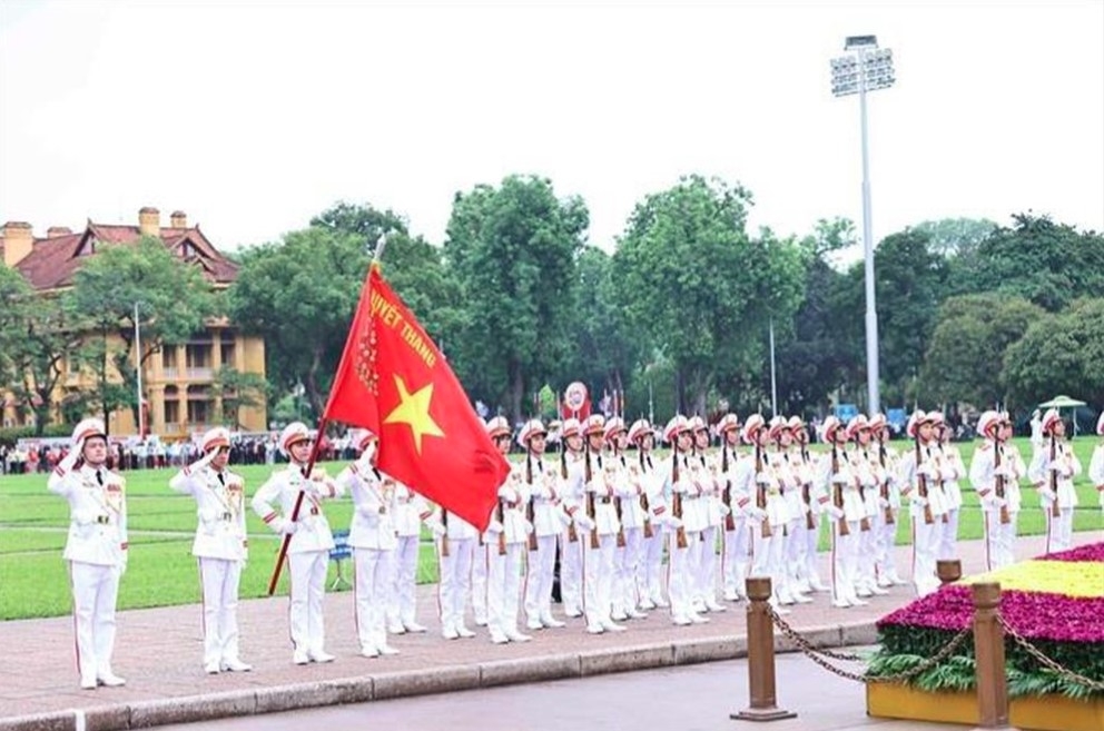 sacred flag-salute ceremony marks president ho chi minh s 135th birthday picture 6 sacred flag-salute ceremony marks president ho chi minh s 135th birthday picture 6