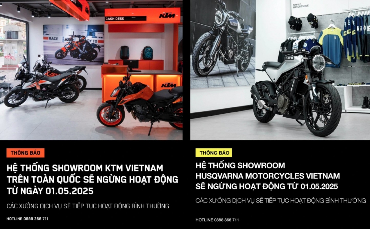 hai thương hiệu xe châu Âu ktm husqvarna tạm ngừng kinh doanh ở việt nam hình ảnh 1 hai thuong hieu xe chau Au ktm husqvarna tam ngung kinh doanh o viet nam hinh anh 1