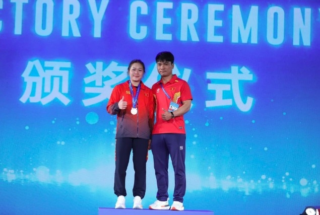 Vietnamese athlete earns bronze at 2025 Asian Weightlifting Championships