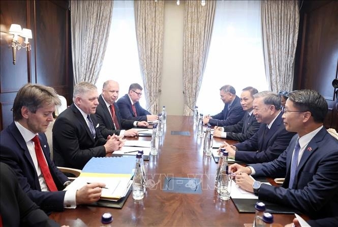 tổng bí thư tô lâm gặp thủ tướng slovakia hình ảnh 1 tong bi thu to lam gap thu tuong slovakia hinh anh 1