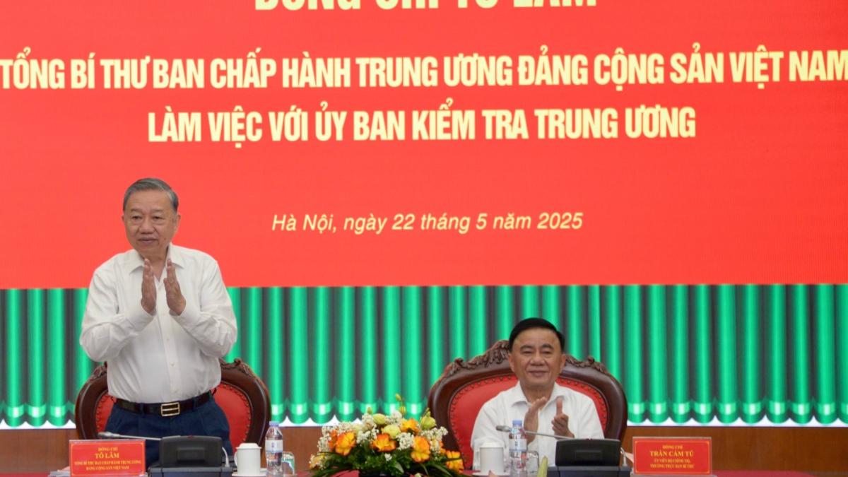 Tổng Bí thư Tô Lâm chủ trì buổi làm việc với Ủy ban Kiểm tra Trung ương