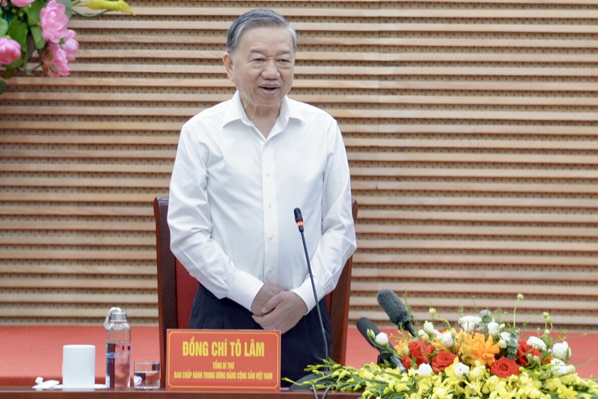 Tổng Bí thư Tô Lâm làm việc với Ban thường vụ Tỉnh uỷ Nghệ An