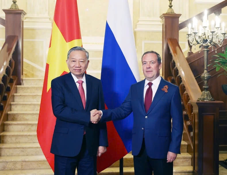 tong bi thu to lam hoi kien voi chu tich Dang nuoc nga thong nhat dmitry medvedev hinh anh 2