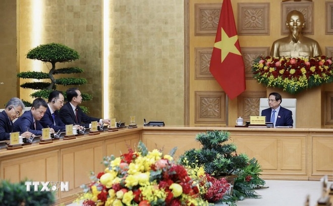 thủ tướng chính phủ phạm minh chính tiếp Đại sứ trung quốc tại việt nam hình ảnh 1 thu tuong chinh phu pham minh chinh tiep Dai su trung quoc tai viet nam hinh anh 1