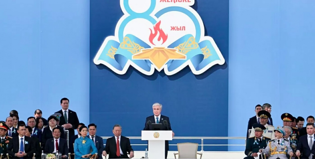 party leader attends military parade marking 80 years of victory over fascism in kazakhstan picture 1 party leader attends military parade marking 80 years of victory over fascism in kazakhstan picture 1