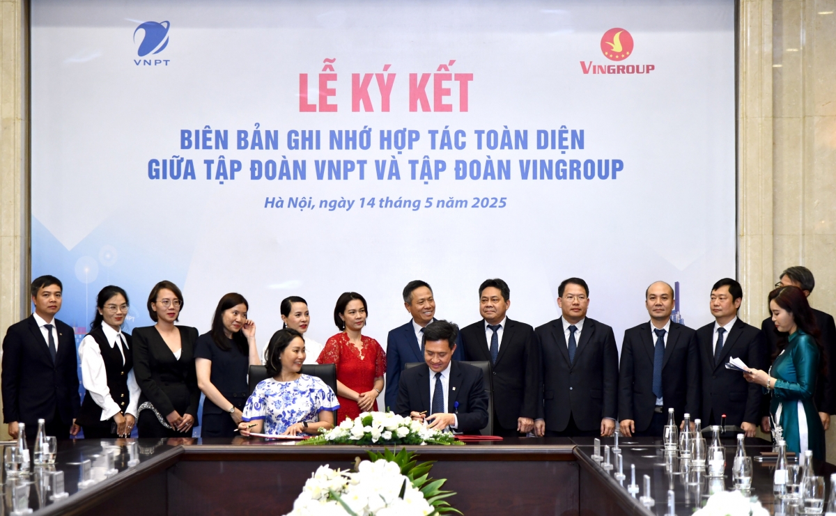 vnpt va vingroup hop tac cung thuc day chuyen doi so, chuyen doi xanh hinh anh 2
