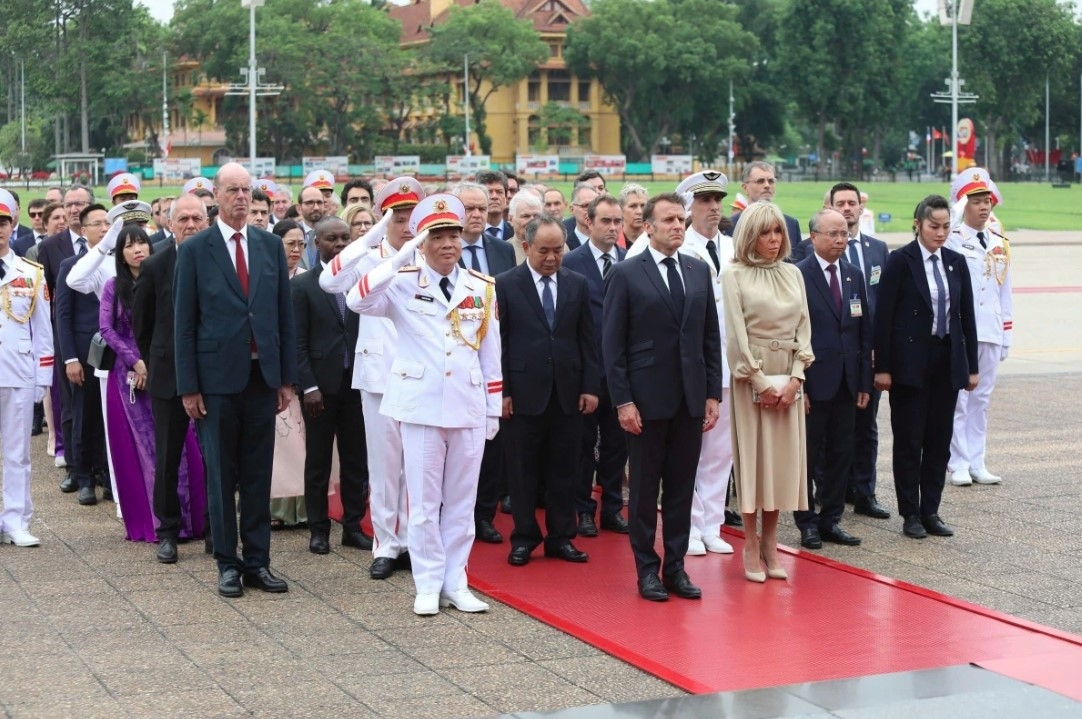 red-carpet welcome for president emmanuel macron in hanoi picture 11