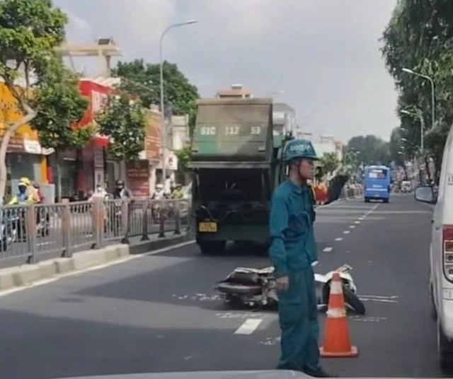 va chạm xe rác ở gò vấp, một người tử vong hình ảnh 1 va cham xe rac o go vap, mot nguoi tu vong hinh anh 1