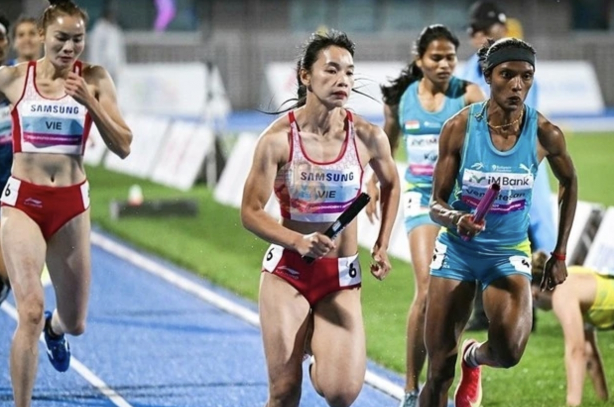 vietnamese runners secure silver medal at asian championships picture 1 vietnamese runners secure silver medal at asian championships picture 1