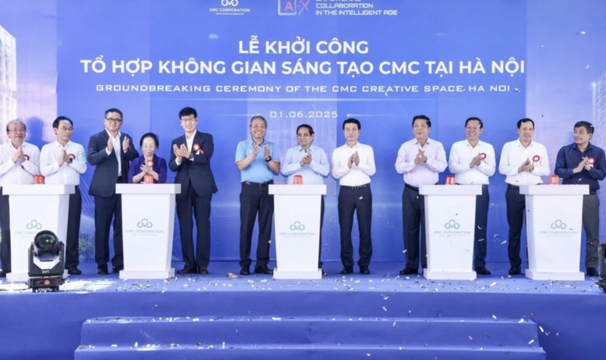 pm celebrates groundbreaking of us 300 mln tech hub in hanoi picture 1 pm celebrates groundbreaking of us 300 mln tech hub in hanoi picture 1