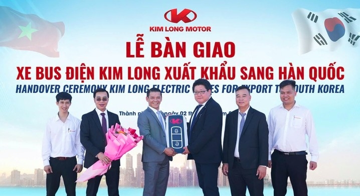 kim long electric buses from vietnam officially exported to rok picture 1