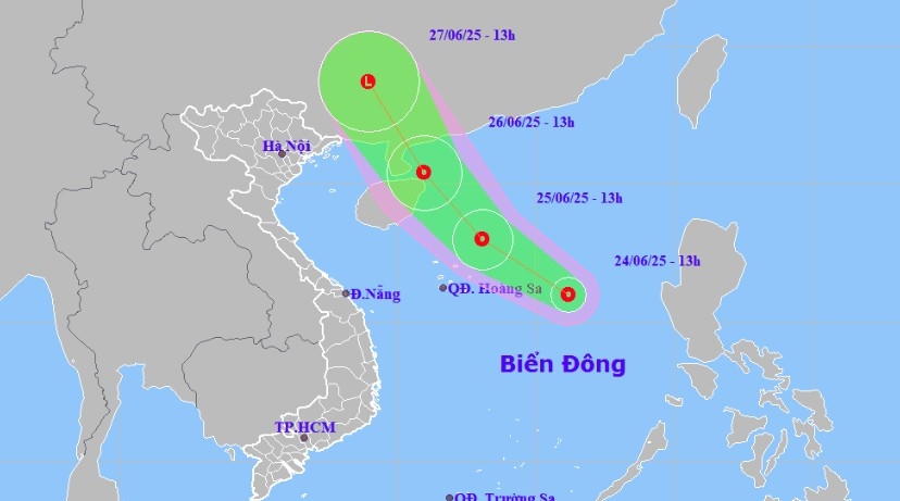Tropical depression forms in East Sea