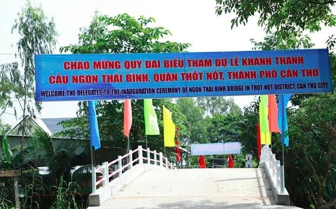 can tho inaugurates two india-funded rural bridges picture 1 can tho inaugurates two india-funded rural bridges picture 1