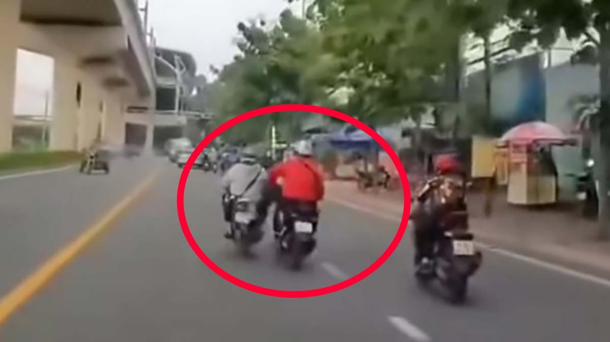 xác minh clip nam thanh niên đi xe máy bị người khác đuổi theo đạp ngã nhào hình ảnh 1 xac minh clip nam thanh nien di xe may bi nguoi khac duoi theo dap nga nhao hinh anh 1