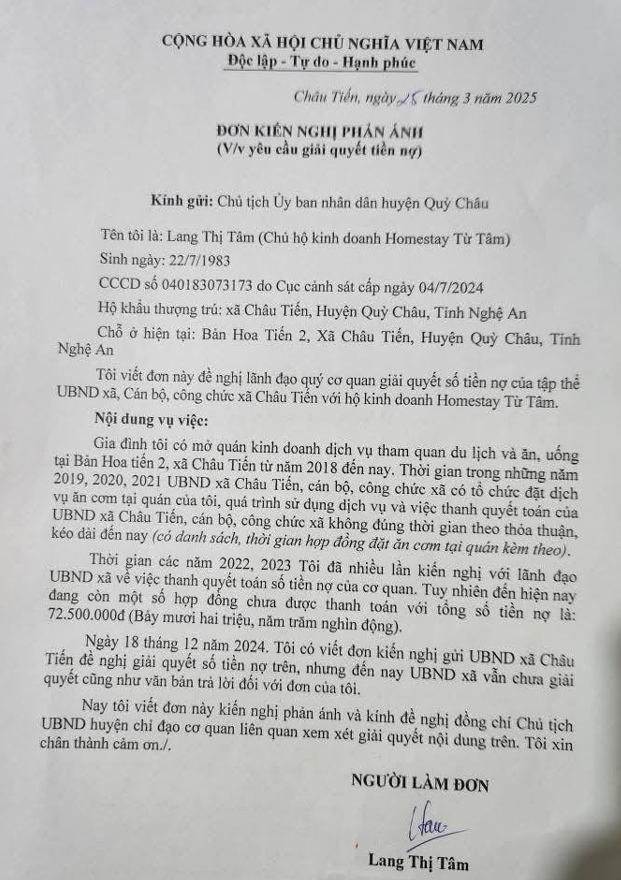 Xã miền núi Nghệ An nợ hơn 72 triệu đồng tiền ăn uống, tiếp khách?