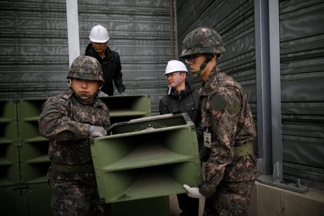 hàn quốc ngừng loa phóng thanh tuyên truyền gần biên giới với triều tiên hình ảnh 1 han quoc ngung loa phong thanh tuyen truyen gan bien gioi voi trieu tien hinh anh 1