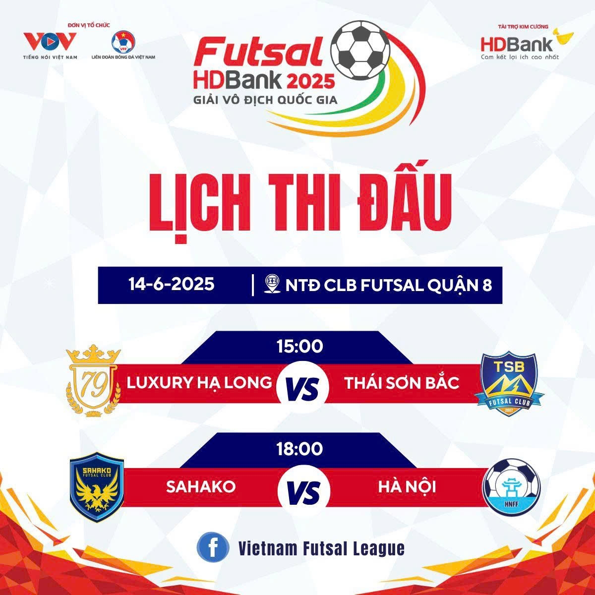 lịch thi đấu vòng 12 giải futsal hdbank vĐqg 2025 hình ảnh 1 lich thi dau vong 12 giai futsal hdbank vDqg 2025 hinh anh 1