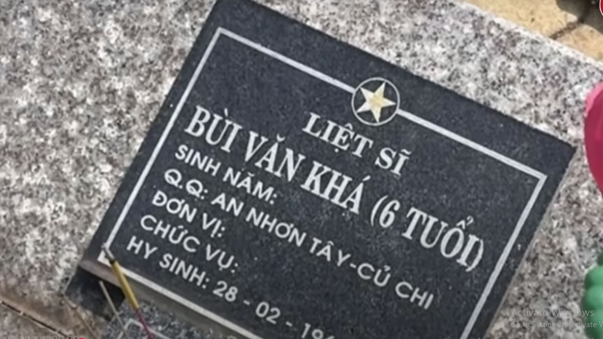 Bình Dương thông tin về bia mộ liệt sĩ “6 tuổi” gây xôn xao mạng xã hội