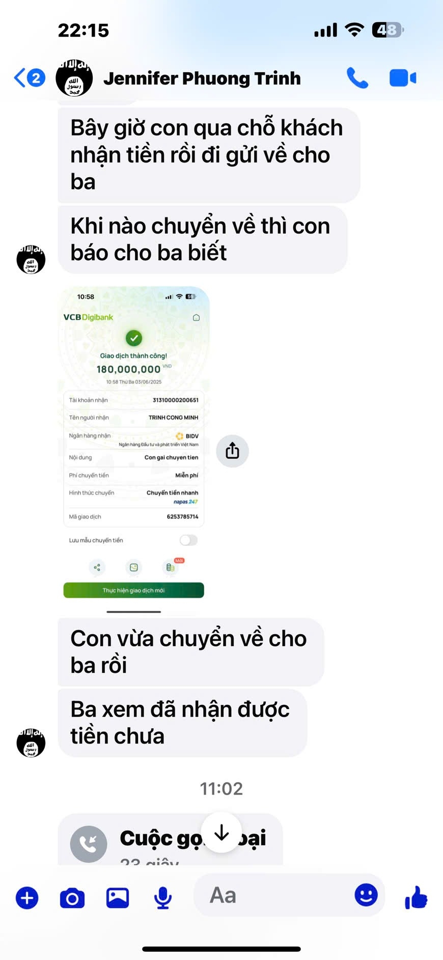 canh giac voi bill chuyen khoan thanh cong hinh anh 1