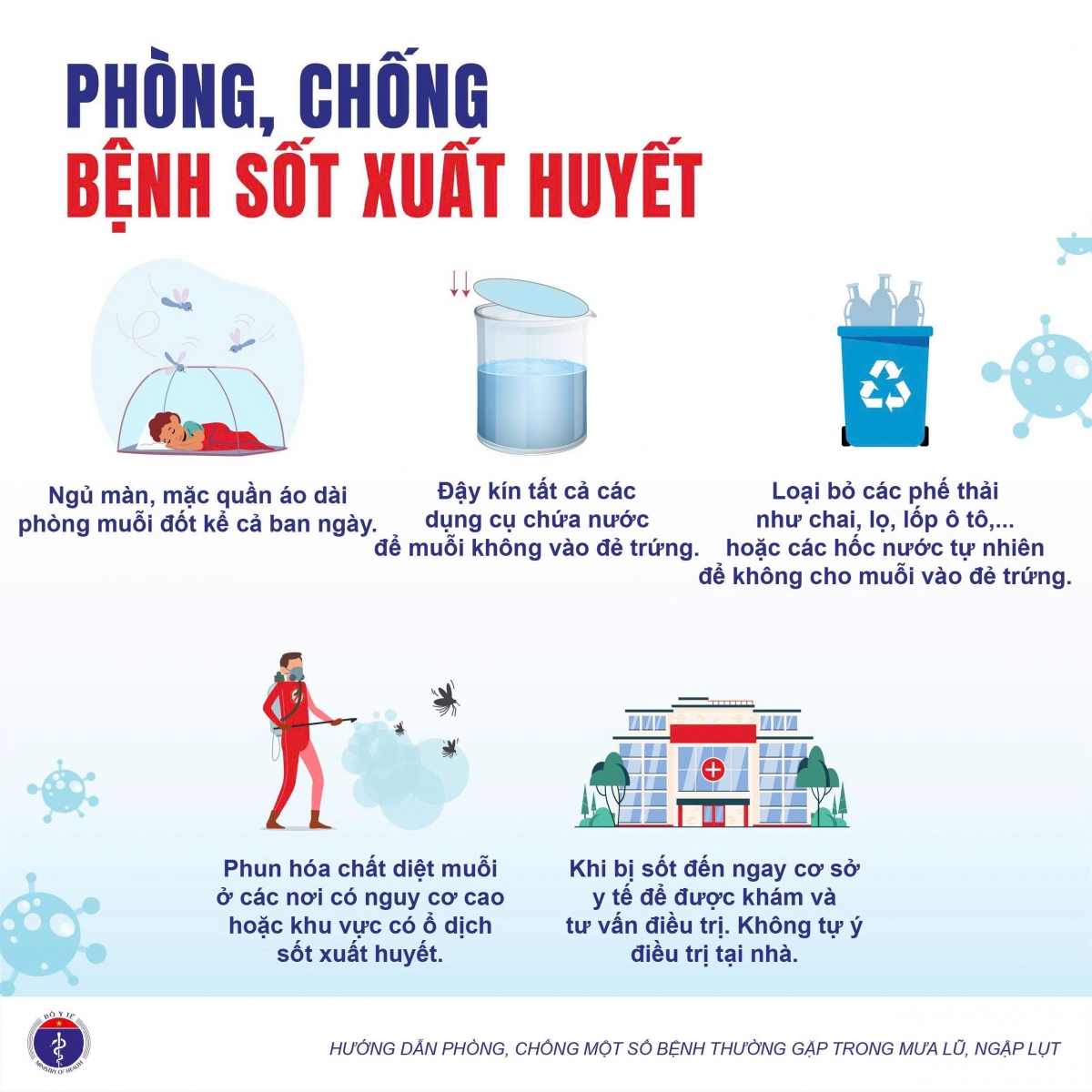 phong, chong mot so benh thuong gap trong mua bao, lu lut hinh anh 3