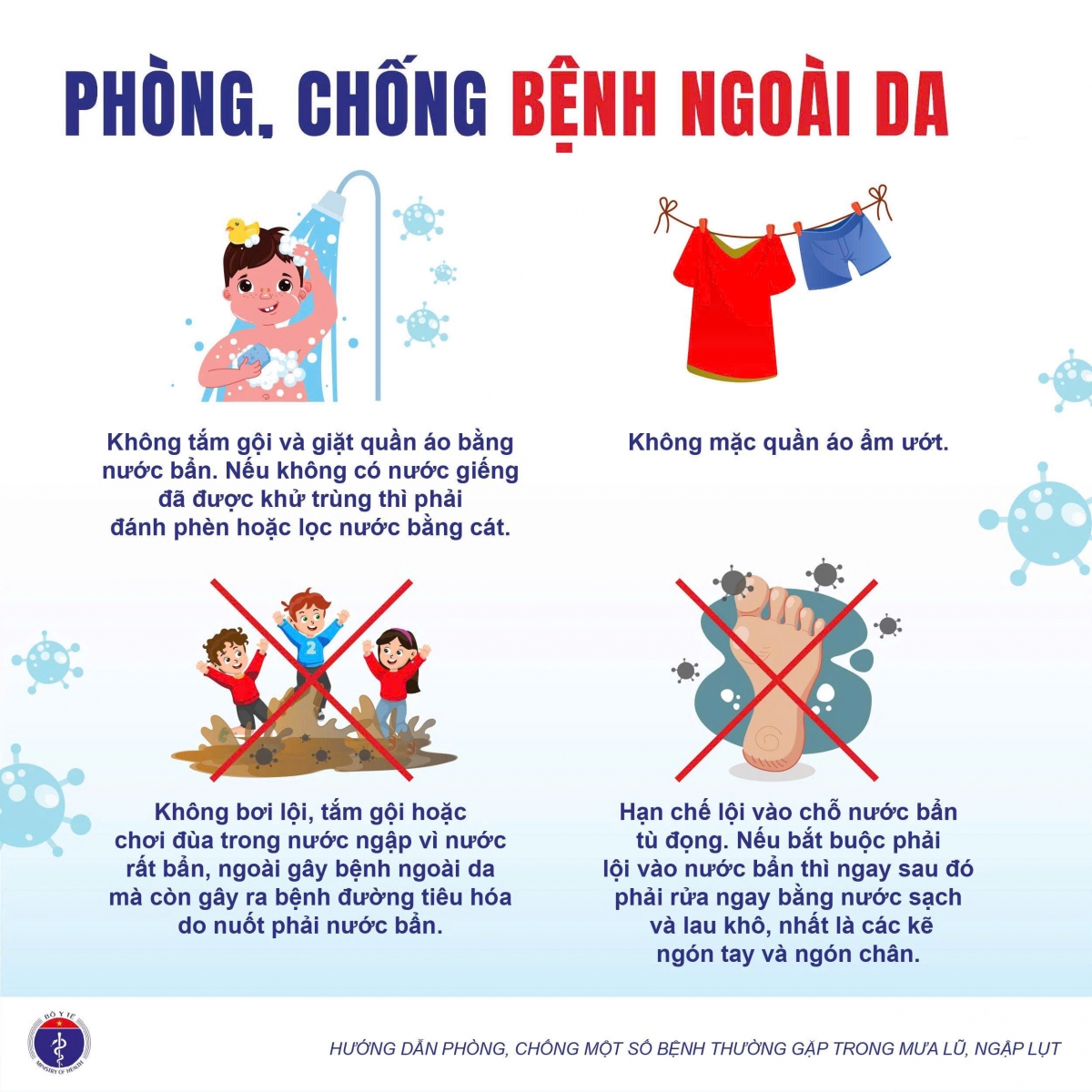 phong, chong mot so benh thuong gap trong mua bao, lu lut hinh anh 4