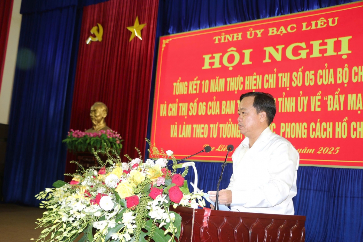 Bạc Liêu tổng kết 10 năm đẩy mạnh học tập và làm theo tư tưởng, đạo đức, phong cách Hồ Chí Minh